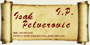 Isak Pelverović vizit kartica